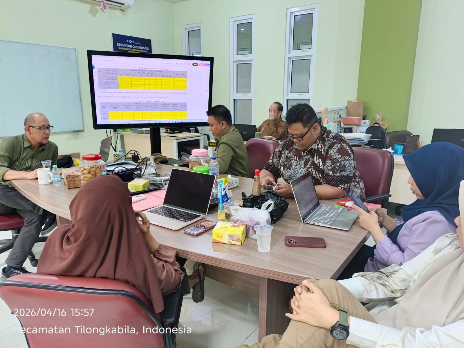 Prodi Sistem Informasi UNG Matangkan Persiapan Reakreditasi LAM INFOKOM Melalui Rapat Progres LKPS dan LED