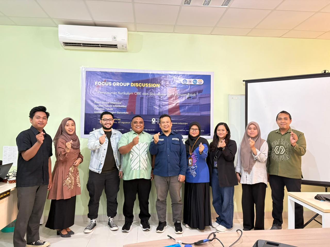 Prodi Sistem Informasi UNG Gelar FGD Kurikulum OBE, Libatkan Stakeholder untuk Penguatan Profil Lulusan